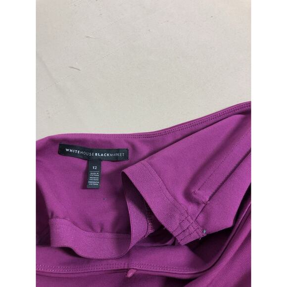 White House Black Market Women Top 3/4 Bell Sleeve Y2K Coastal Beach Boho Sz 12 - Picture 5 of 10